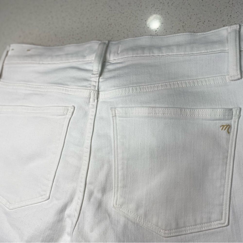 Madewell White Mid-Rise Skinny Crop Jeans 29x27 NWT - Picture 5 of 14